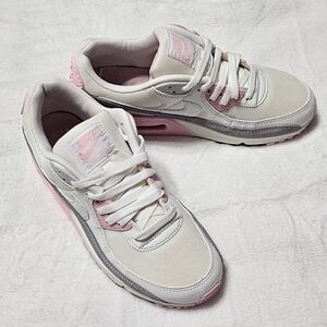 Nike Women's Pink and Cream Sneakers